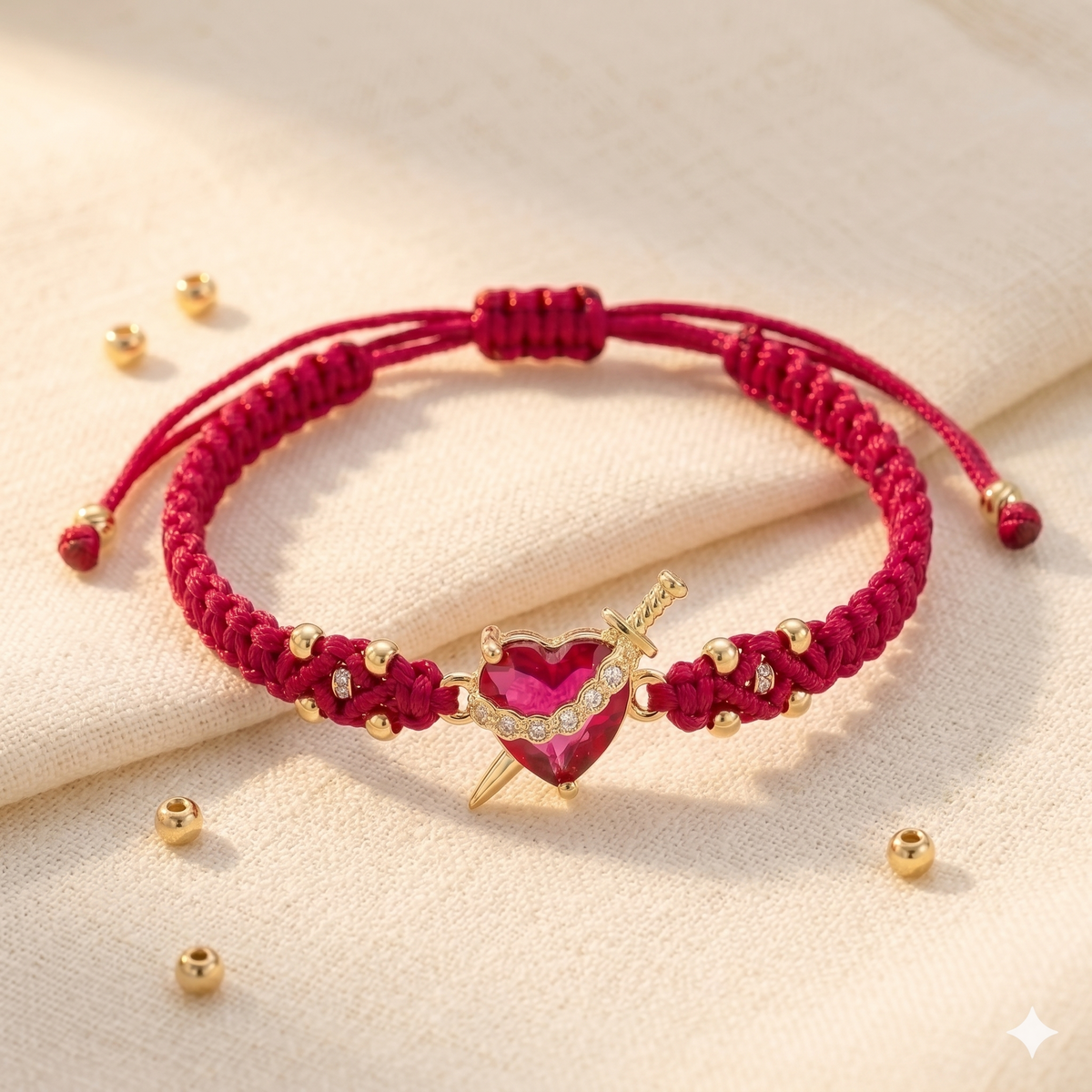 Heart of Mary Bracelet — detail