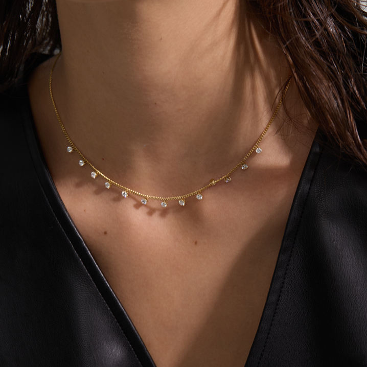 Lucia Necklace — worn