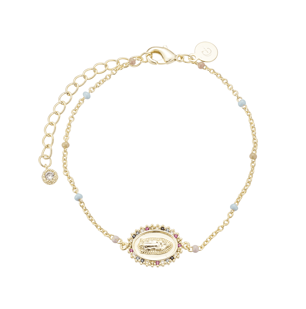 Guadalupe Medal Bracelet — detail