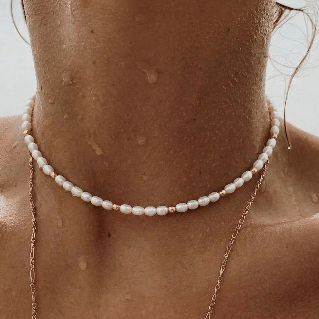Pearl and Gold Choker