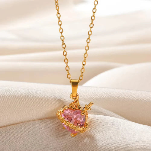 Heart of Mary Rose Necklace — detail