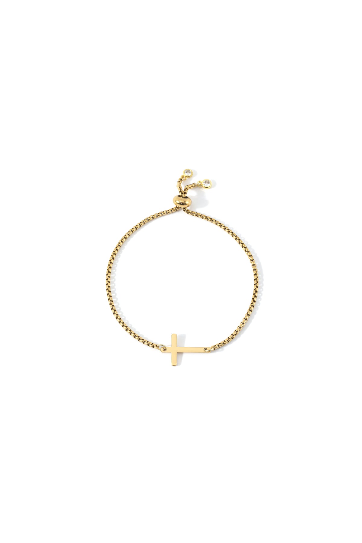 Sideways Cross Bracelet — detail