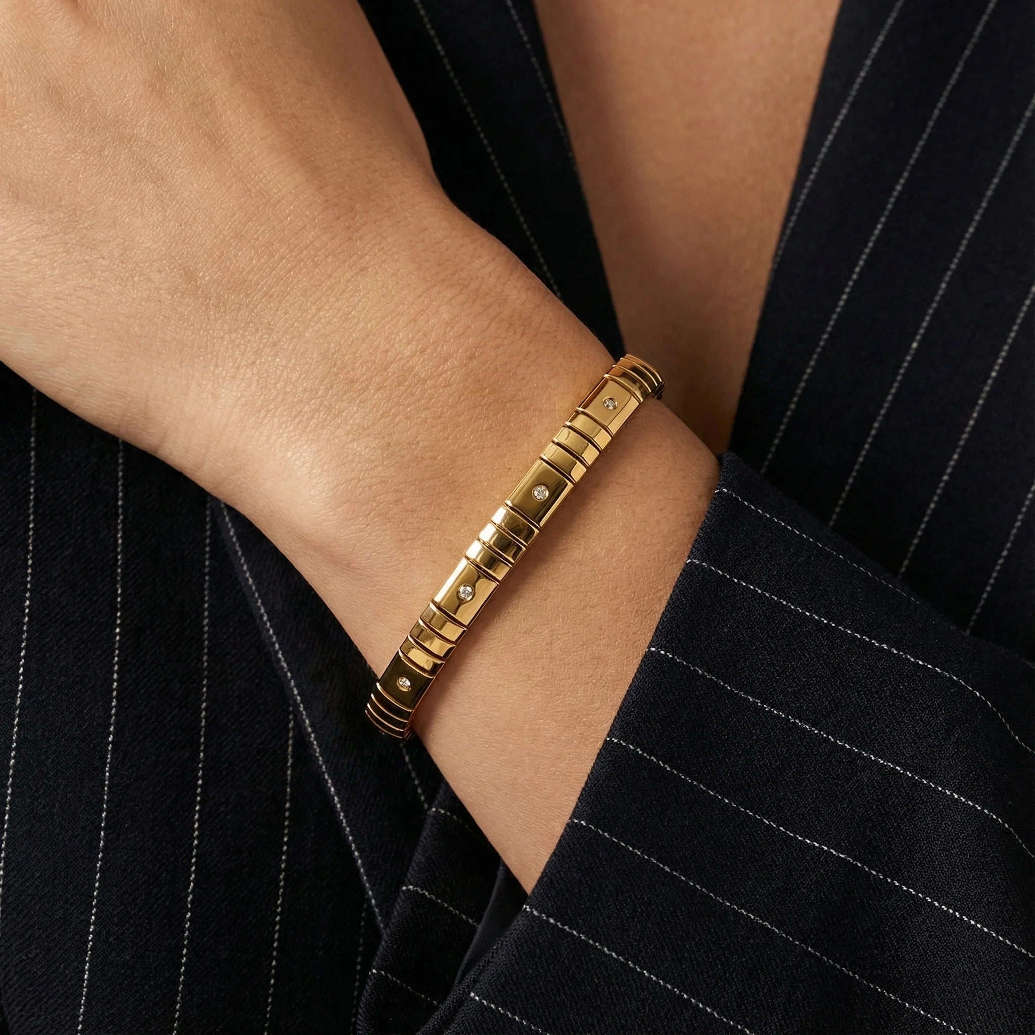 Solitaire Bracelet — worn