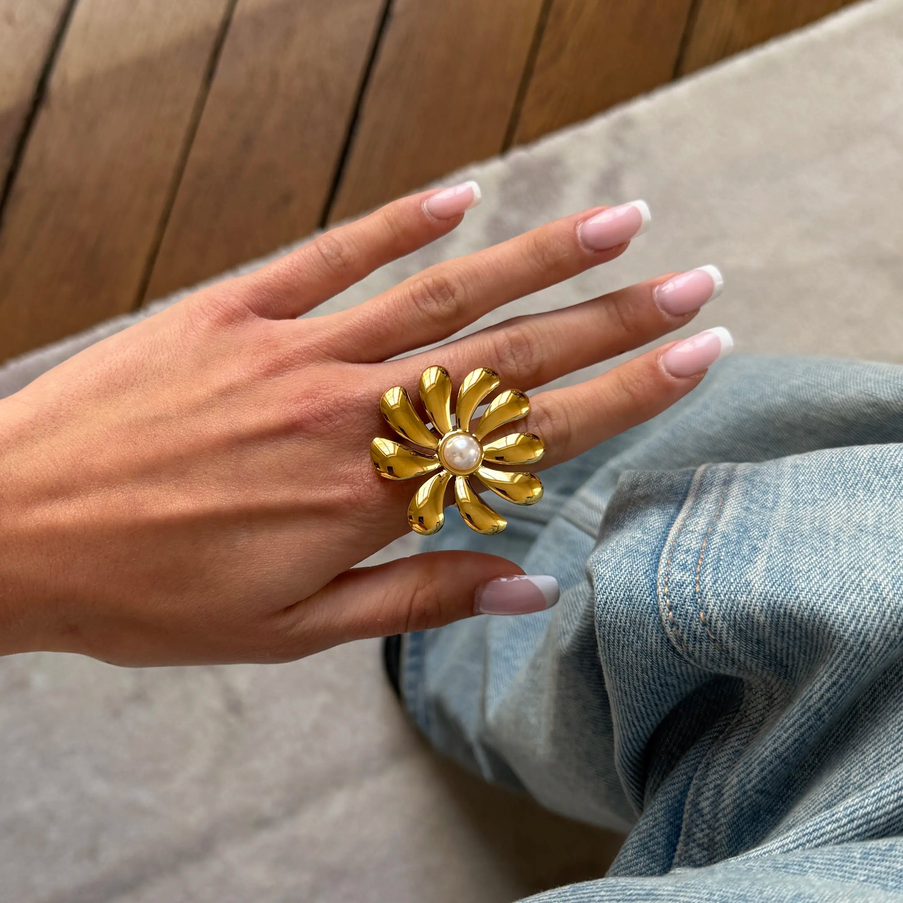 Lilia Ring — worn