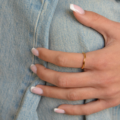 Luna Mini Ring — worn