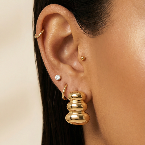 Agnes Earrings — worn