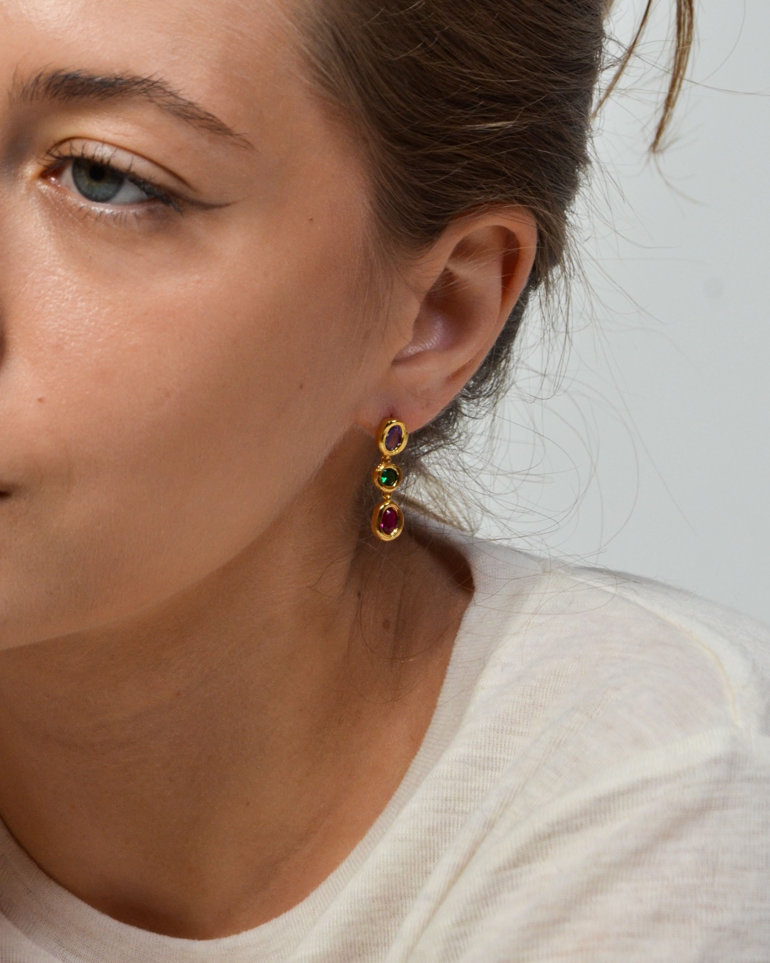 Maria Earrings — worn