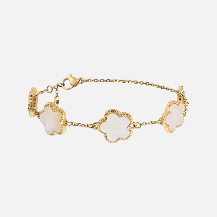 Bonheur Bracelet in White — studio shot