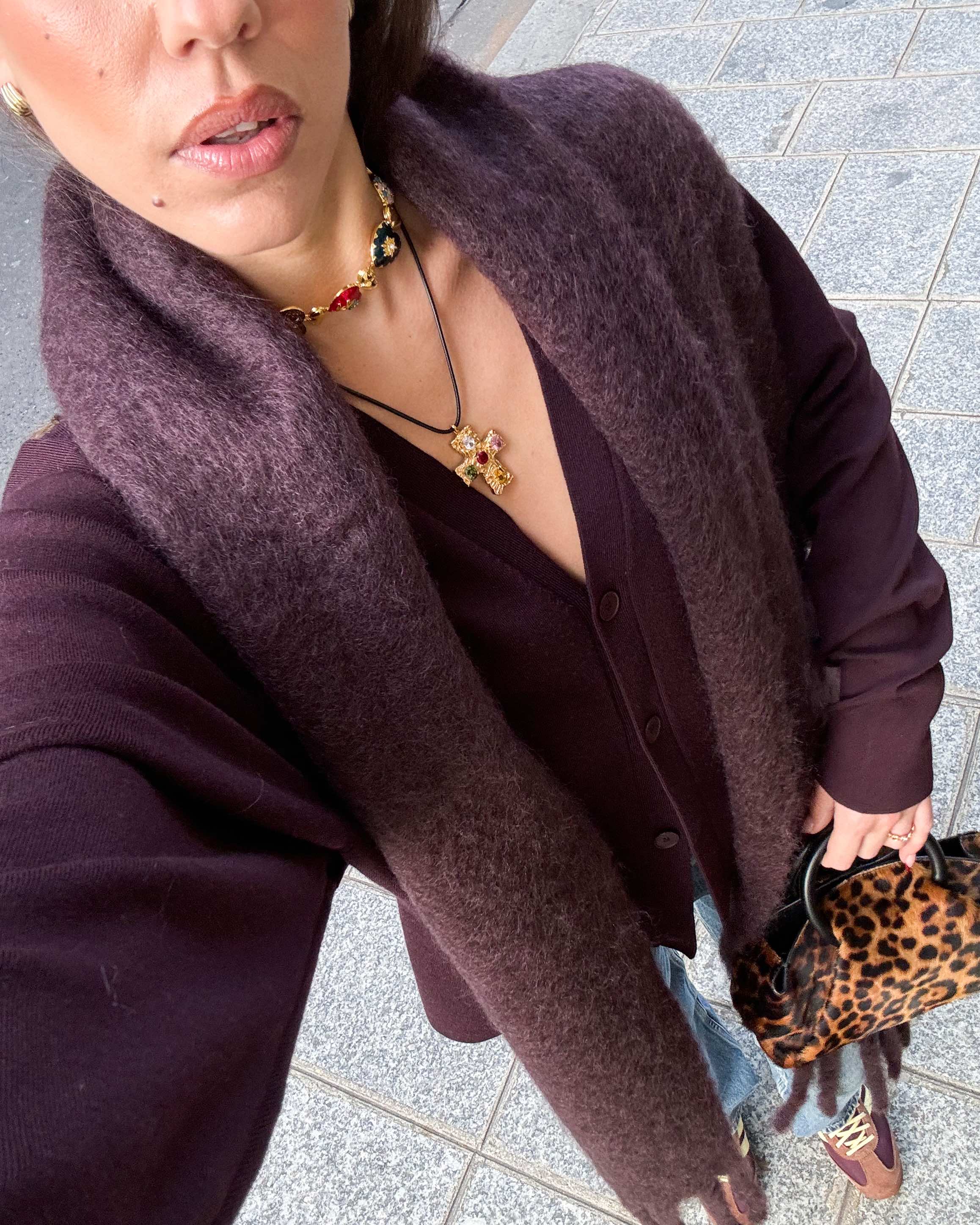 Precious Cross Necklace — worn