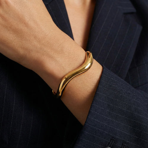 Luna Bangle — worn