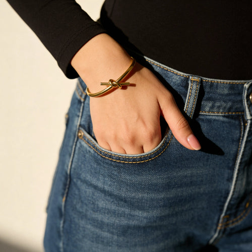 Clasp Bangle — worn