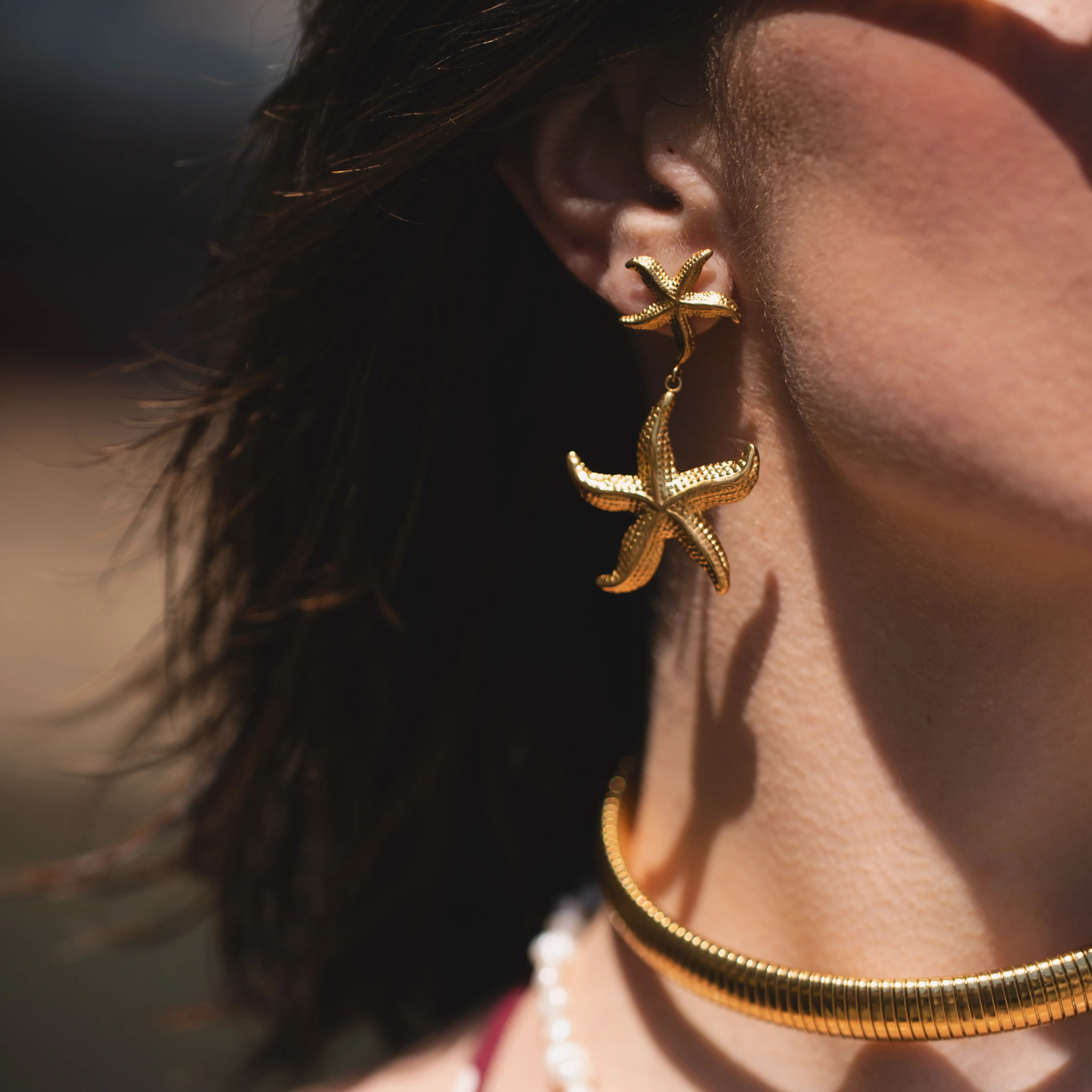 Stella Earrings — worn