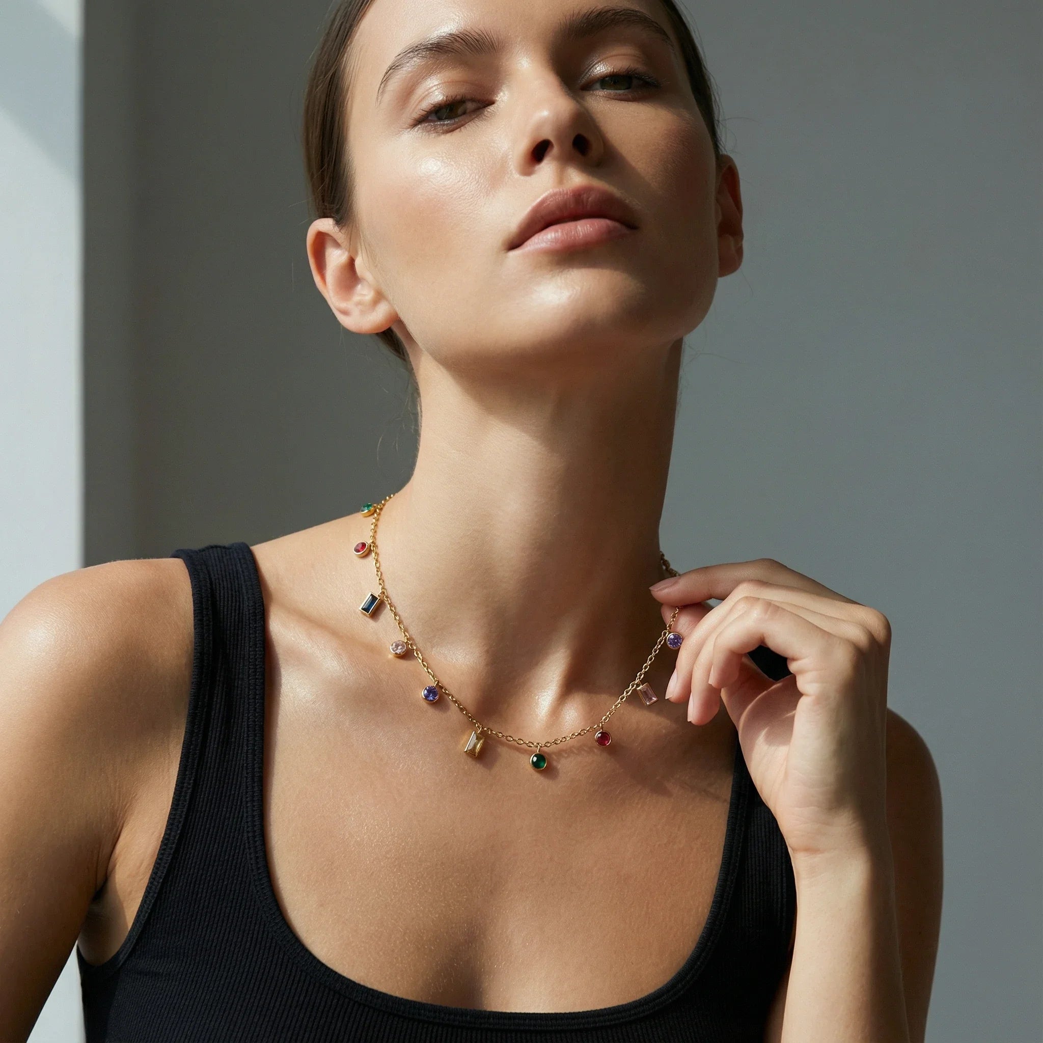 Anna Necklace — worn