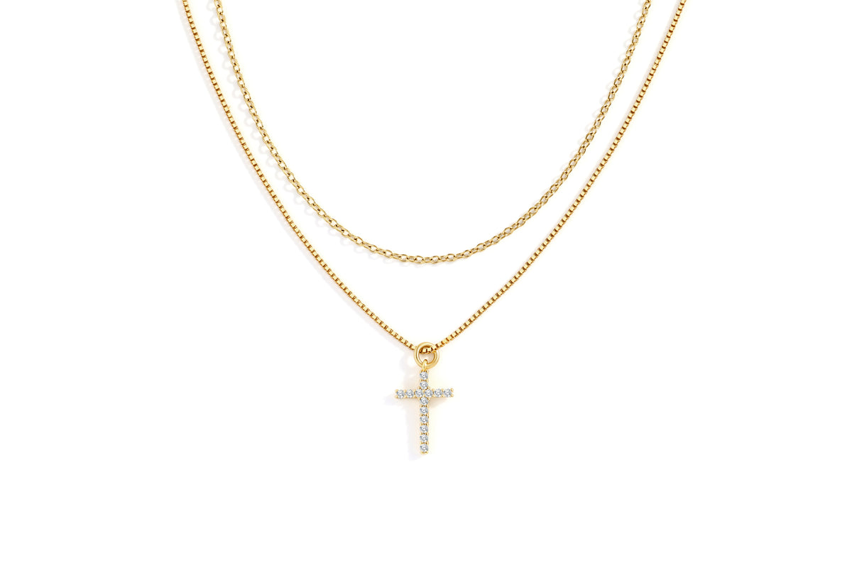 Pavé Cross Layering Set — detail