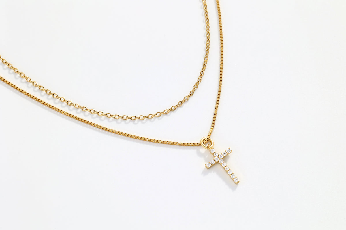 Pavé Cross Layering Set — detail