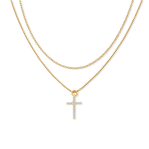 Pavé Cross Layering Set — detail