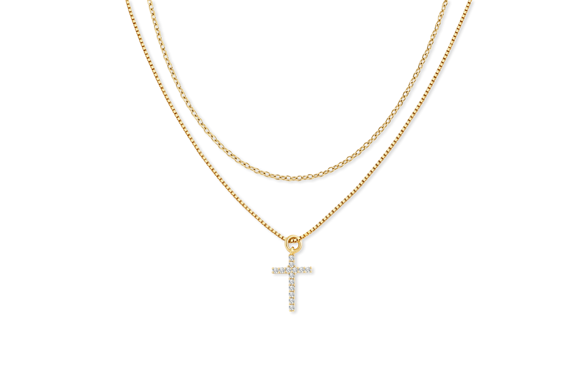 Pavé Cross Layering Set — detail