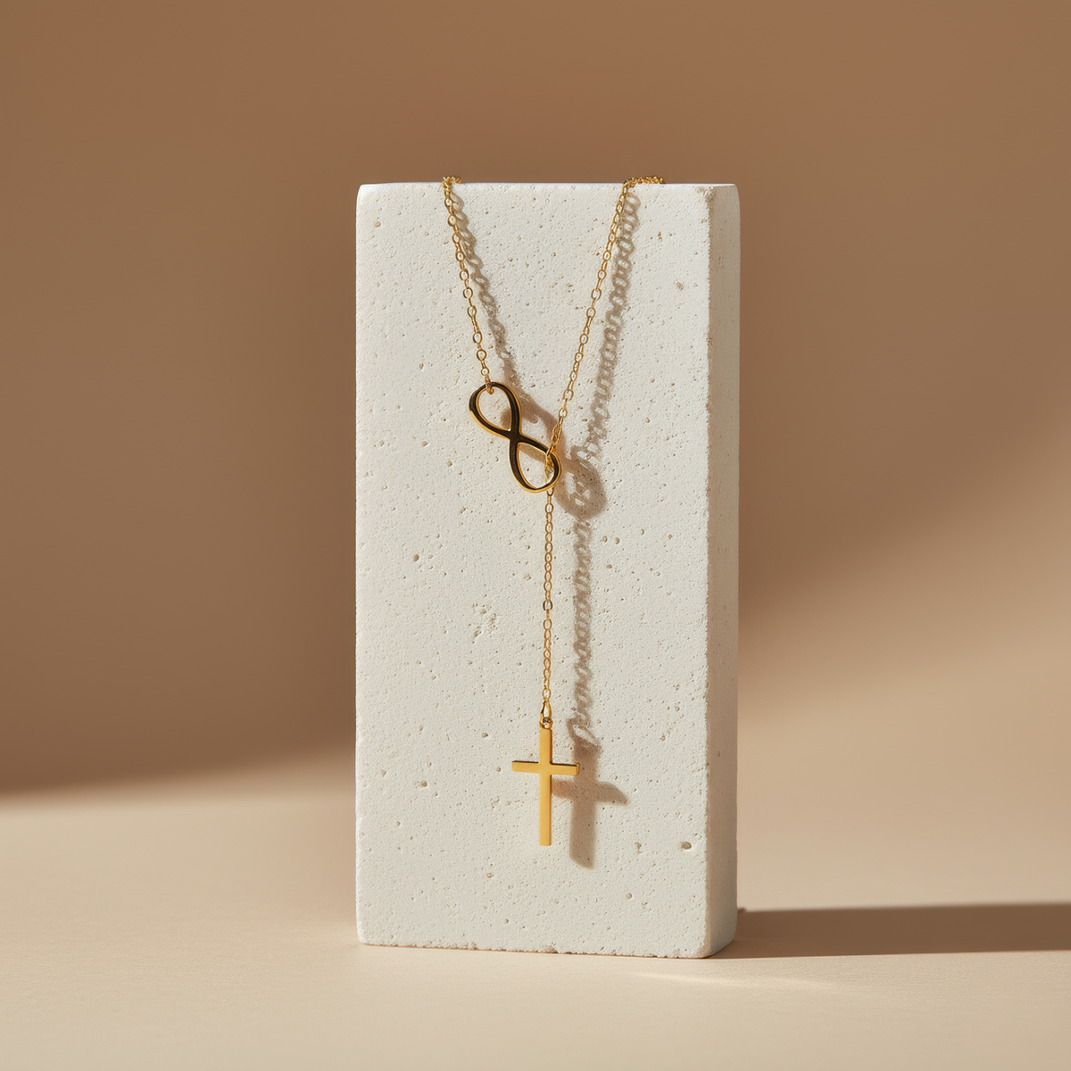 Endless Cross Necklace — worn