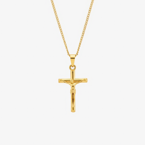 Crucifix Necklace — detail