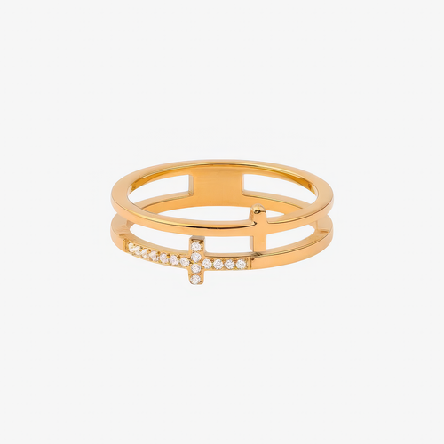 Double Cross Ring — detail