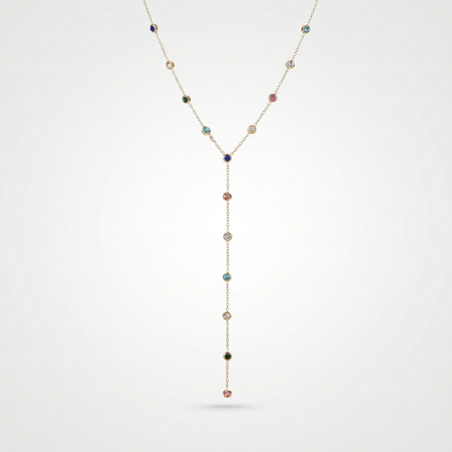 Sautoir Necklace — studio shot on light grey
