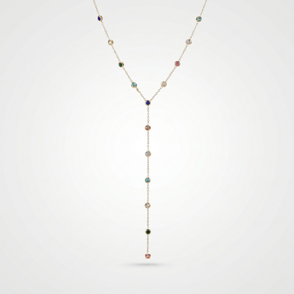 Sautoir Necklace — studio shot on light grey