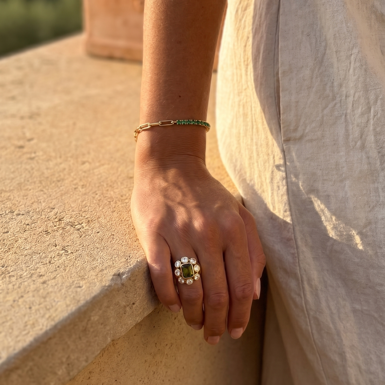 Olympia Ring — worn