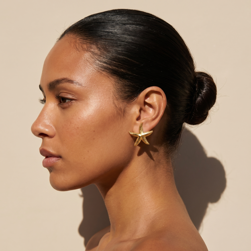 Starfish Earrings — worn