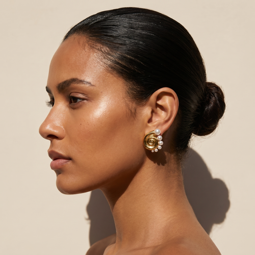 Venus Earrings — worn
