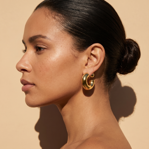 Hoop Earrings — worn