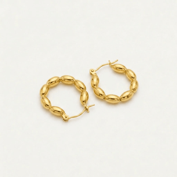 Ball Hoop Earrings