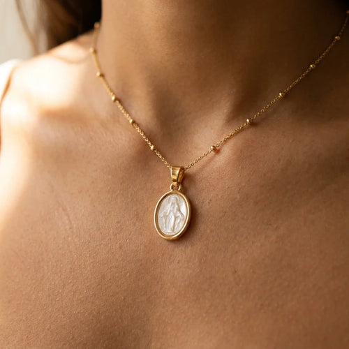Our Lady of Grace Necklace — worn
