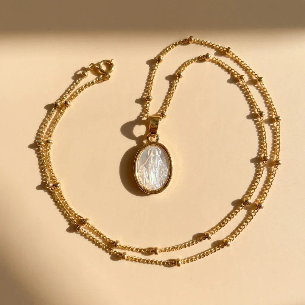 Our Lady of Grace Necklace — detail
