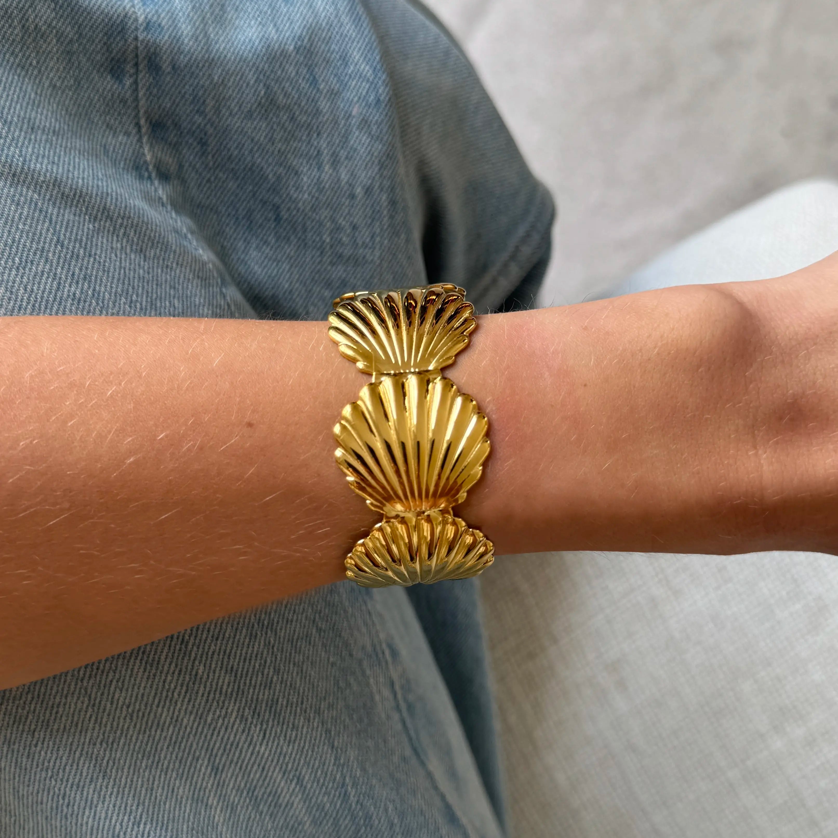 Seashell Cuff — worn