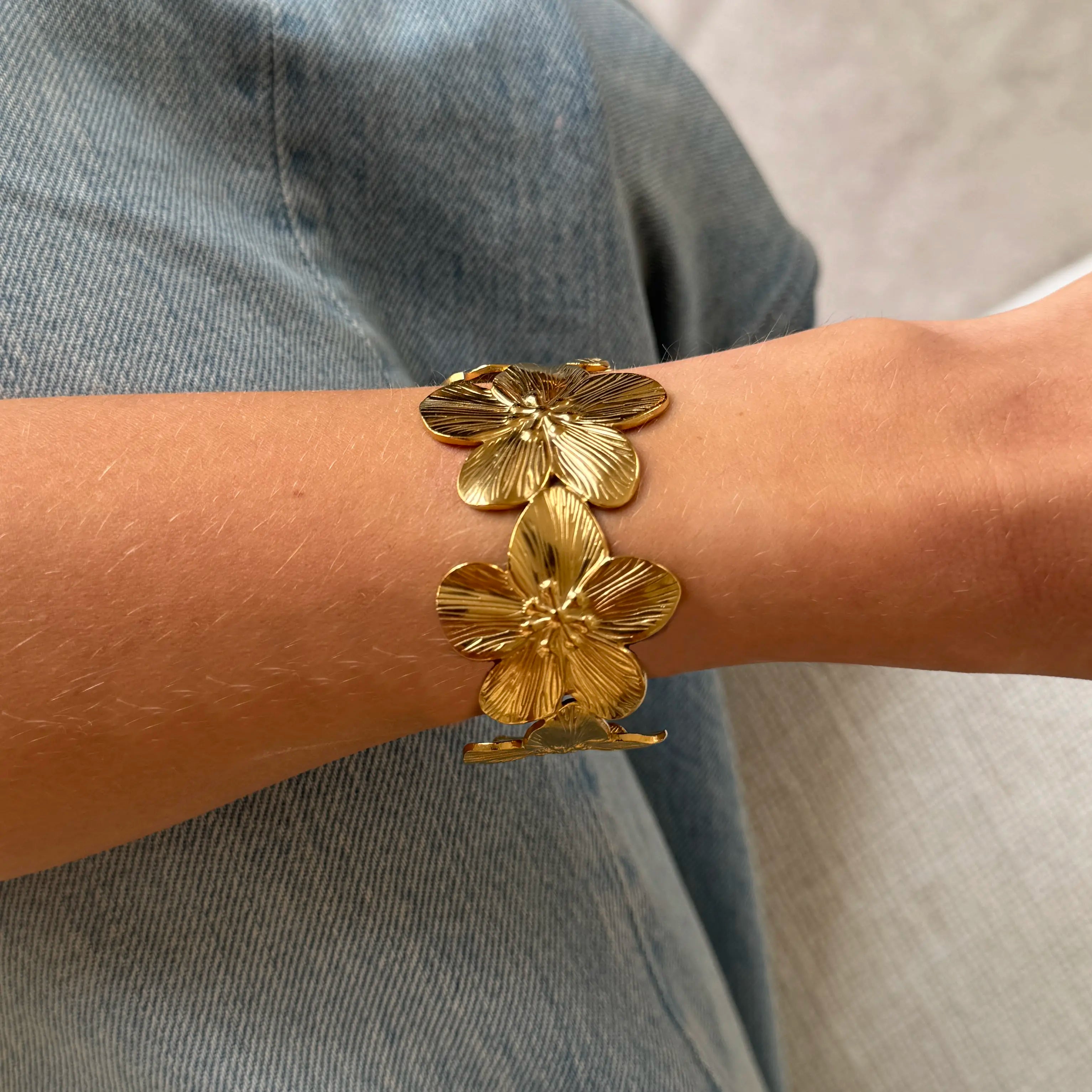 Flora Cuff — worn