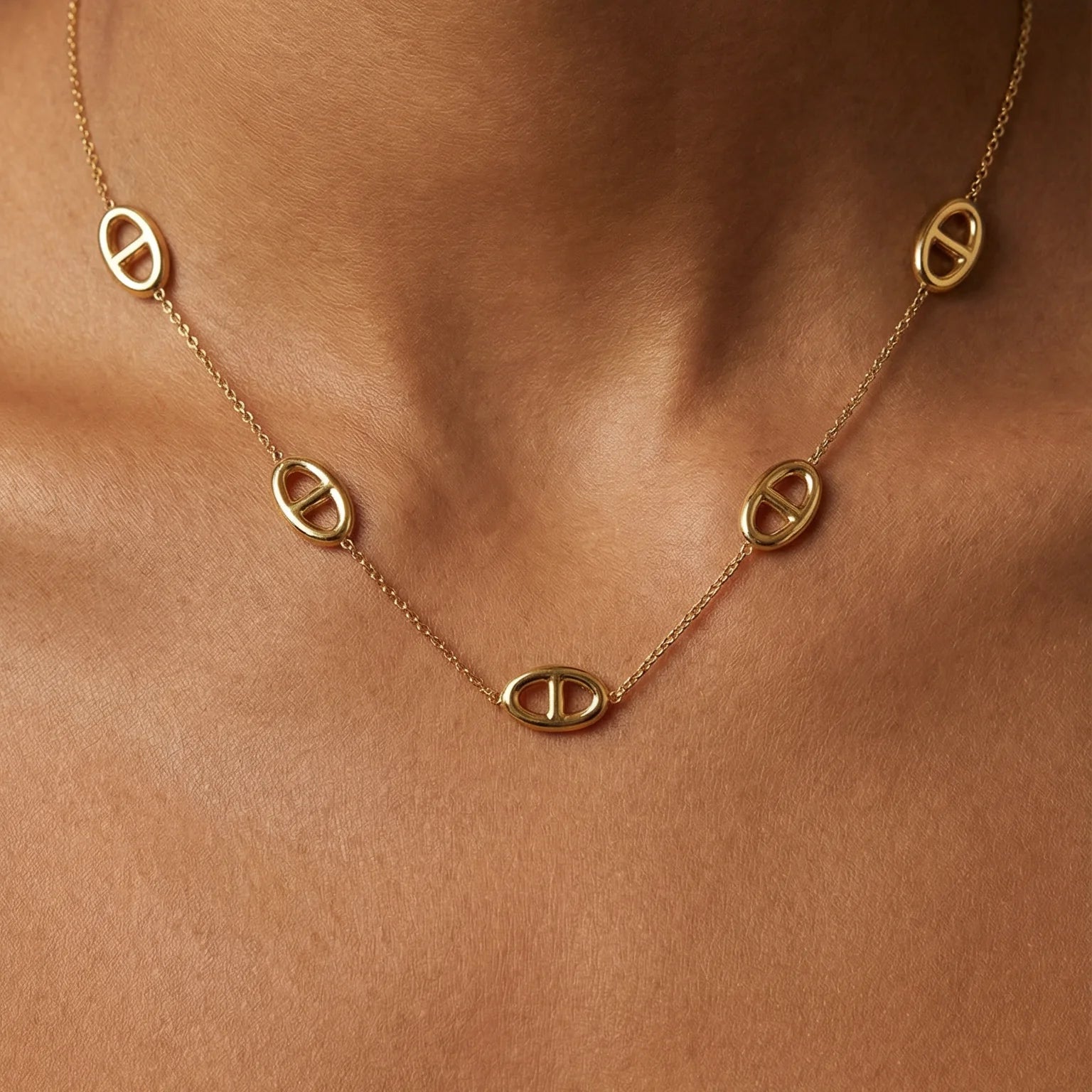 Sailor Knot Necklace — worn