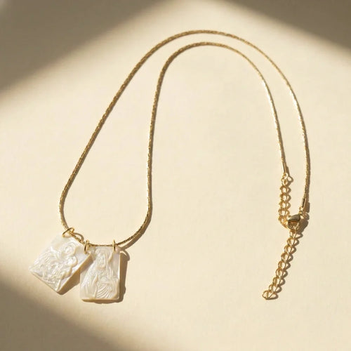 Carmel Scapular Necklace — detail