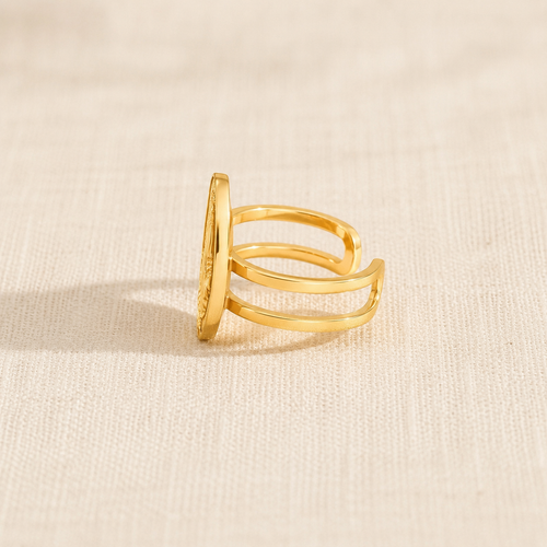 Miraculous Medal Ring — detail