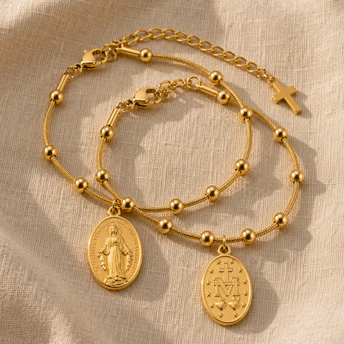 Miraculous Medal Bracelet — detail