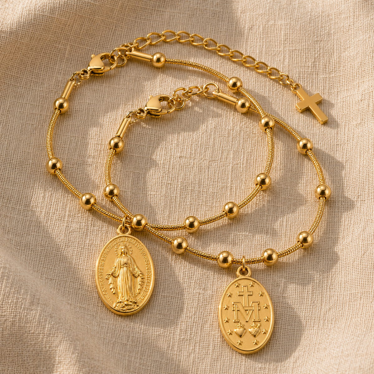 Miraculous Medal Bracelet — detail